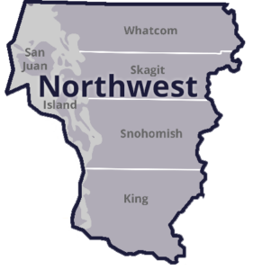 Northwest region of Washington state regions