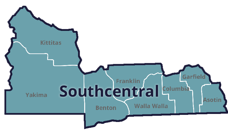 Southcentral region of Washington state regions