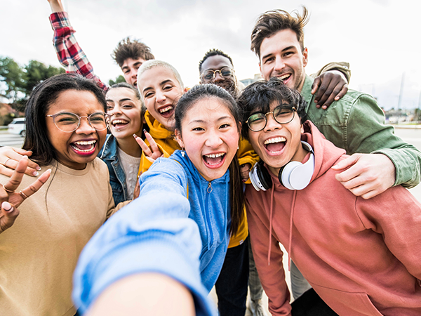 teenagers together in a group