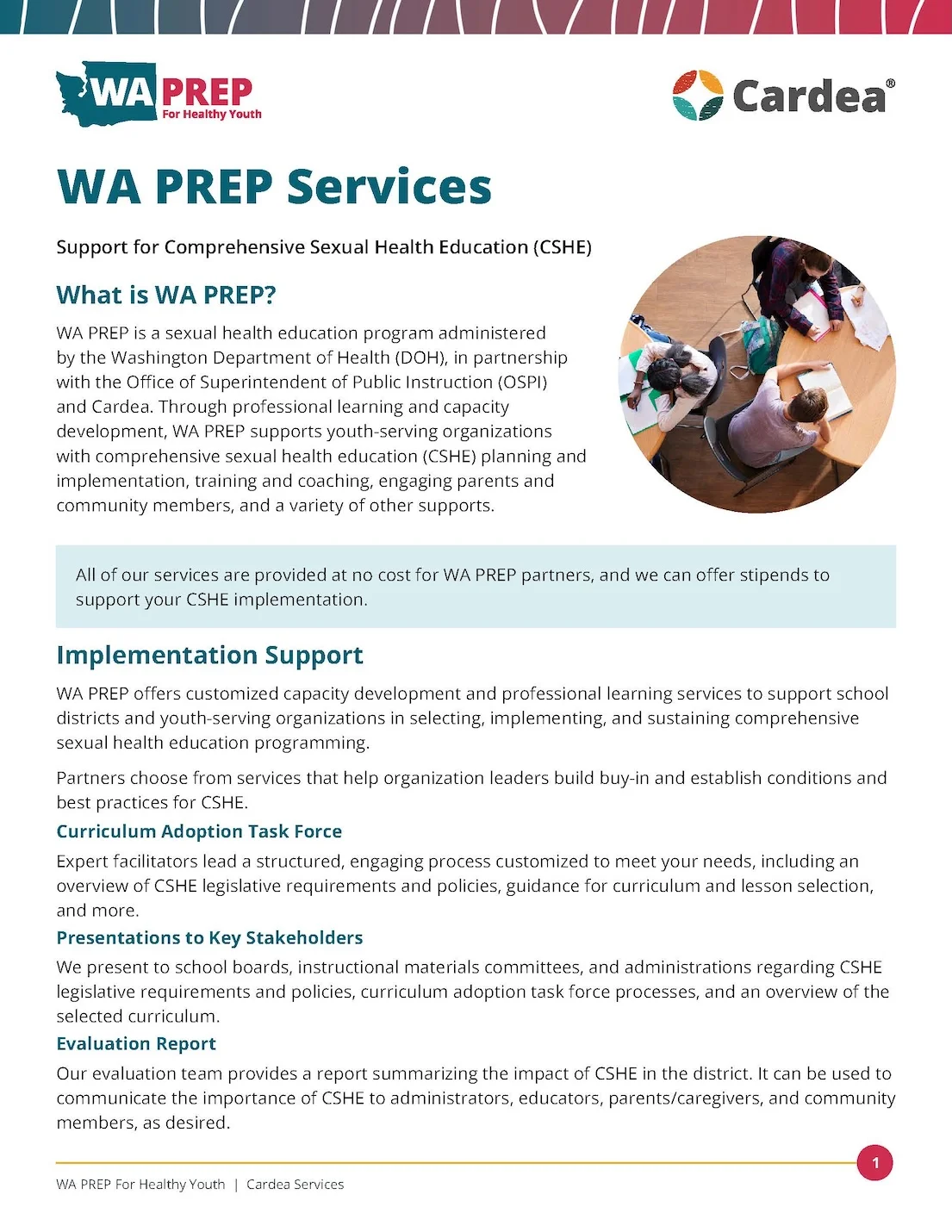 WA PREP Services